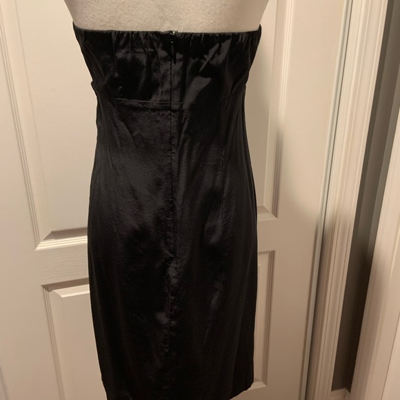 Marciano Strapless silk black dress - Picture 4 of 4